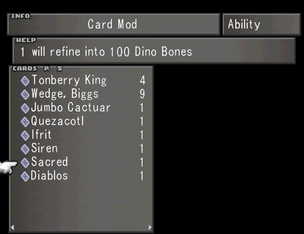 Sacred Card Mod Dino Bones